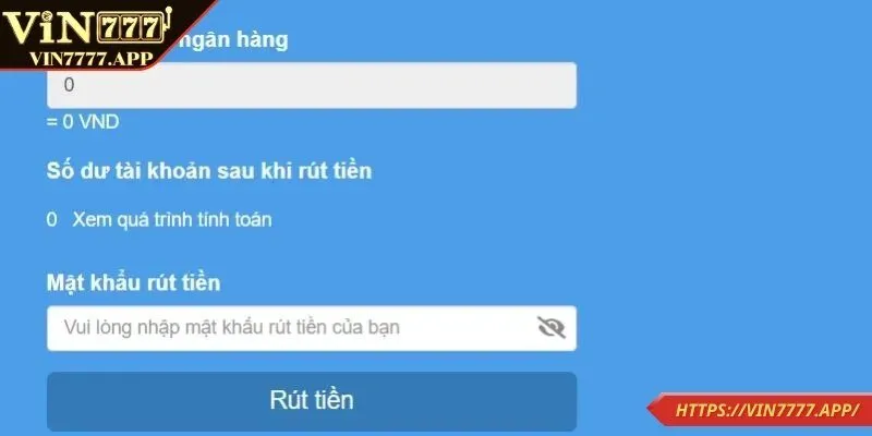 Lý do vì sao không thể thành không khi rút tiền VIN777?
